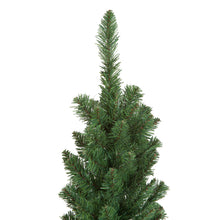 7ft Green Pencil Pine Artificial Christmas Tree - Slim & Space-Saving Design