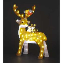 60cm Acrylic Standing Deer with Animals 80 Warm White LEDS