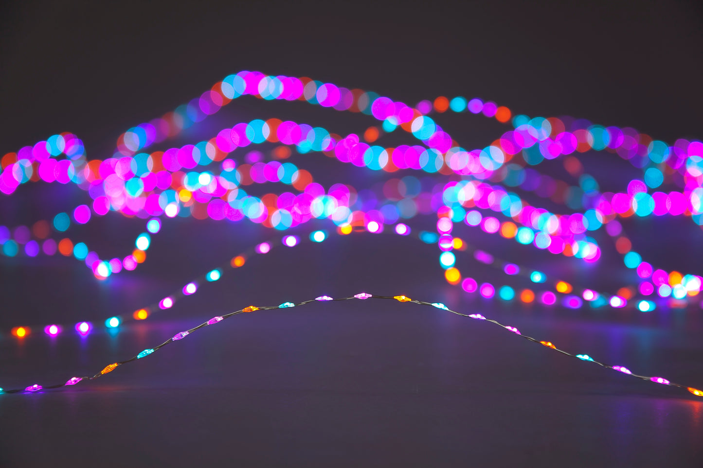 8m Micro LED String Lights | 500 Multi-Colour Chaser Lights