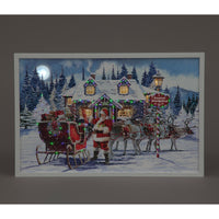 Santa's Workshop Light-Up Canvas by Richard Macneil | 40x60cm LED Wall Art