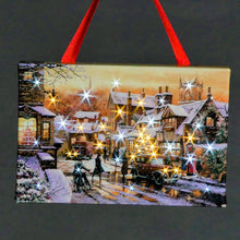 15x10cm '1920s Christmas' Light-Up Canvas by Richard Macneil