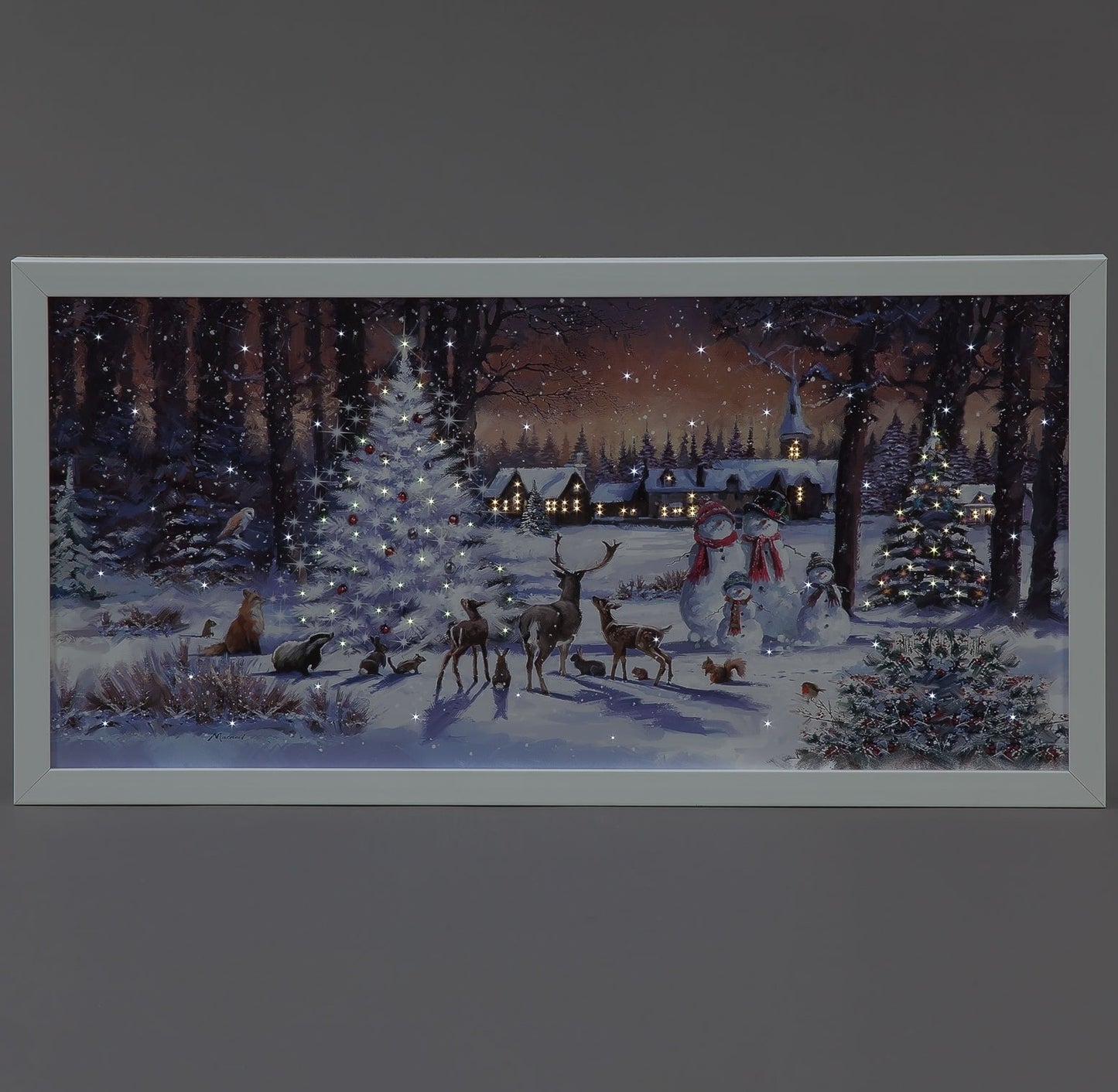 60x30cm Magical Village Canvas
