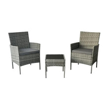 Fiji 3pc Steel & Rattan Bistro