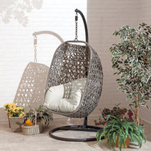 Brampton Cocoon Chair With Cream Cushion and Brown Rattan *SPECIAL WIGIG*