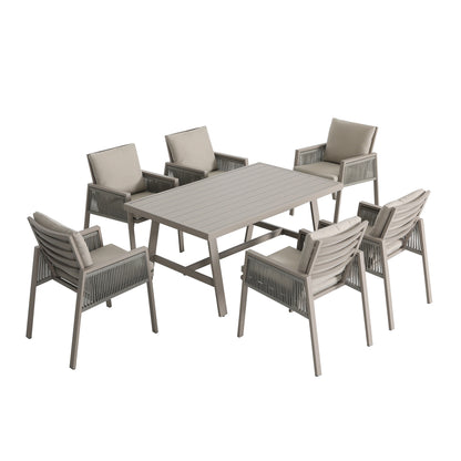 Hopetown Dining Collection 7pcs Alum Rope