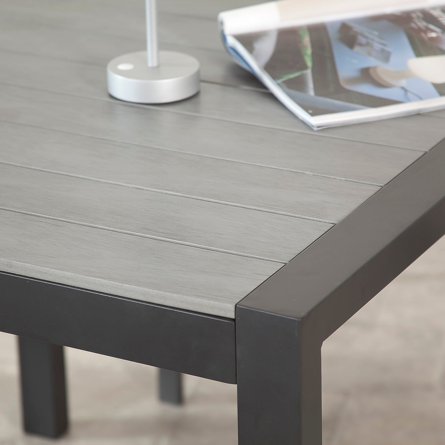 Adrano 4 Seat Stacking Aluminium Dining Set