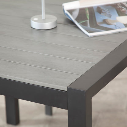 Adrano 4 Seat Stacking Aluminium Dining Set