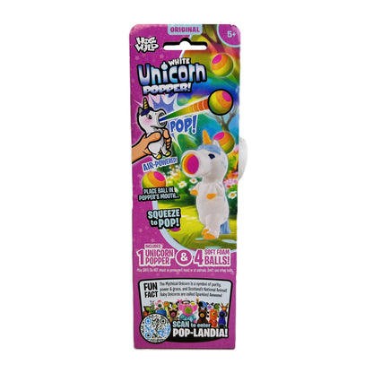 Unicorn White Squeeze Popper