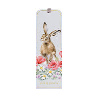 Hare Bookmark Field of Flowers
