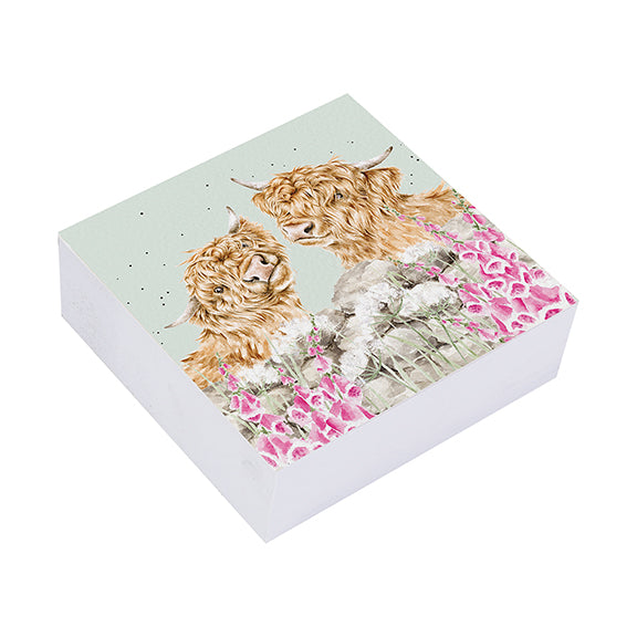 Highland Cow Sticky Notes  Just for Moo