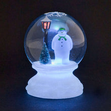 The Snowman™ 12cm Light-Up Globe with Multi-Coloured LEDs