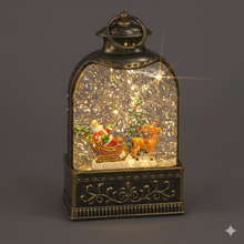 Light-Up Santa Water Lantern with Swirling Glitter & Timer