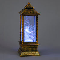 29cm Colour-Changing Snowman Water Lantern | RGB LED Christmas Snow Globe
