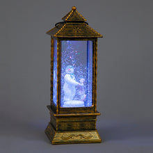 29cm Colour-Changing Snowman Water Lantern | RGB LED Christmas Snow Globe