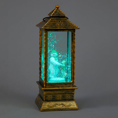 29cm Colour-Changing Snowman Water Lantern | RGB LED Christmas Snow Globe