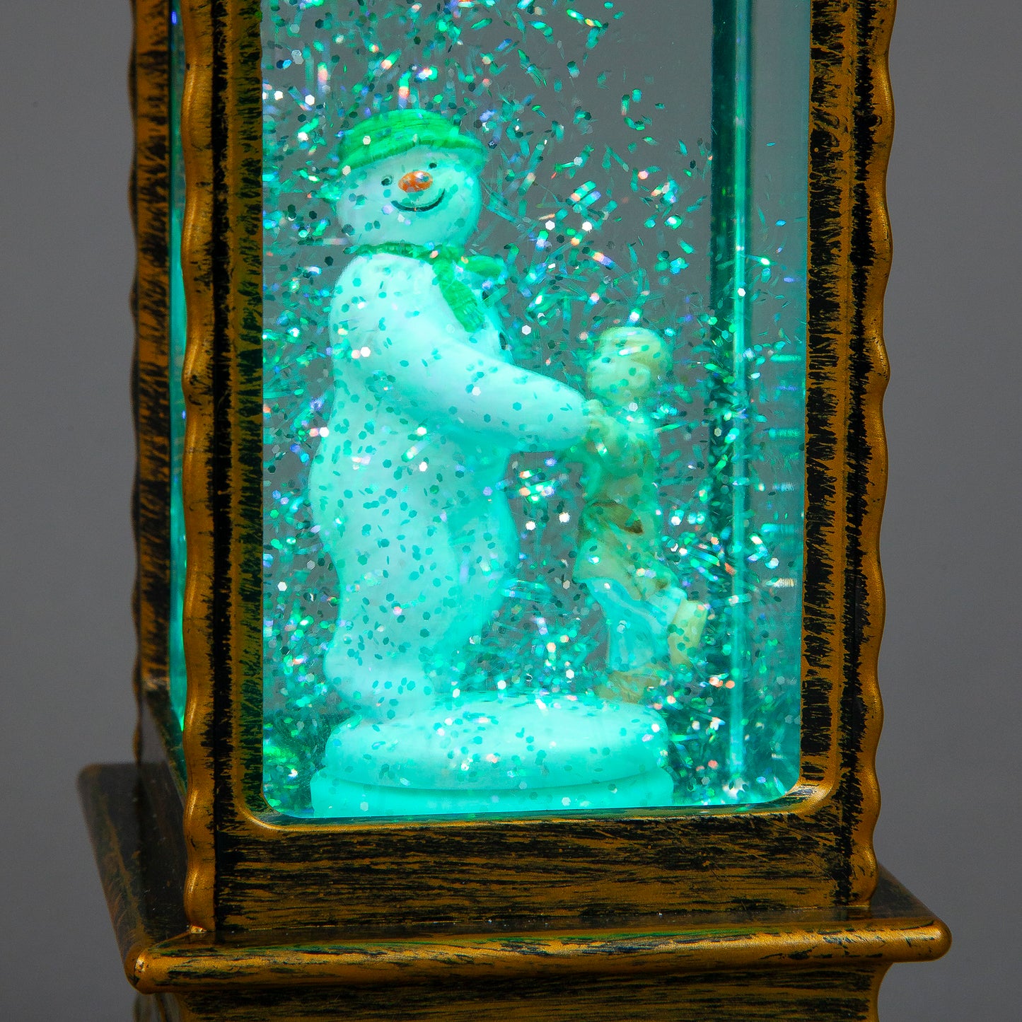 29cm Colour-Changing Snowman Water Lantern | RGB LED Christmas Snow Globe