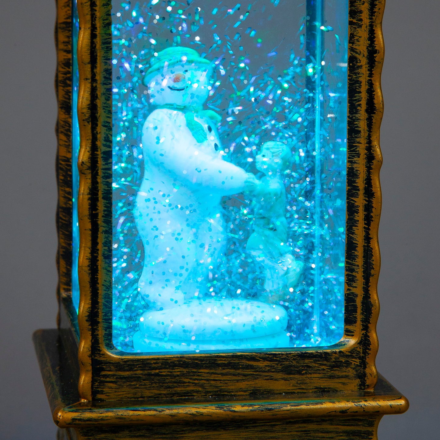 29cm Colour-Changing Snowman Water Lantern | RGB LED Christmas Snow Globe