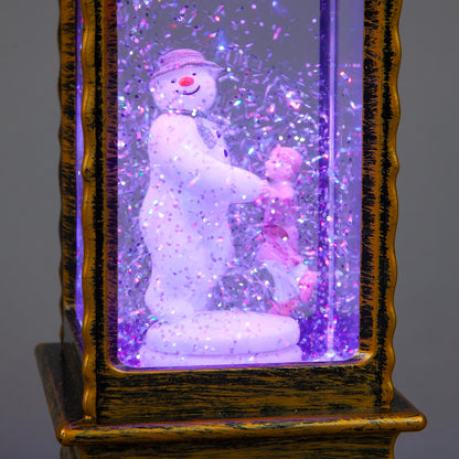 29cm Colour-Changing Snowman Water Lantern | RGB LED Christmas Snow Globe