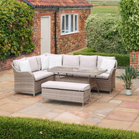 Corner Sofa Set with Rectangular Table