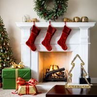 Rustic Light-Up Christmas Tree (29cm) | 87 LEDs & Timer