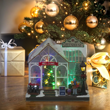Unique Musical Christmas Greenhouse with Gentle 'Jingle Bells' (20cm)