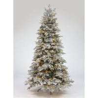 7ft Mont Blanc Flocked Tree w/500 WW & Multi LEDs (210cm)