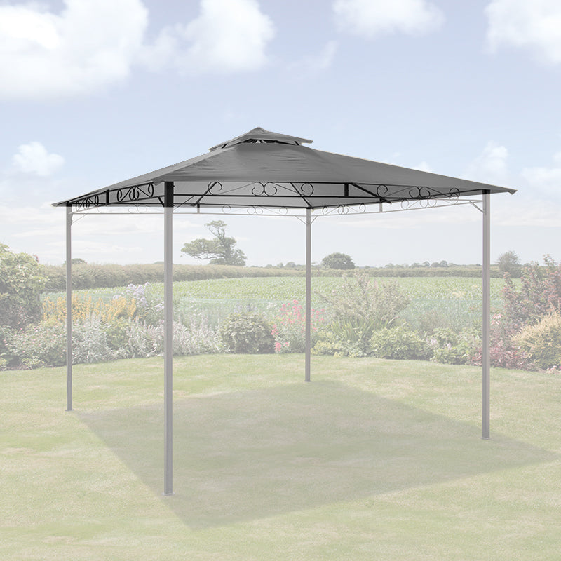 Replacement Canopy for SunTime Malaga Gazebo Grey