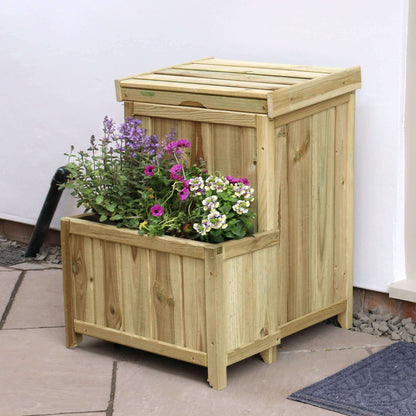 Parcel Storage with Planter Disguise