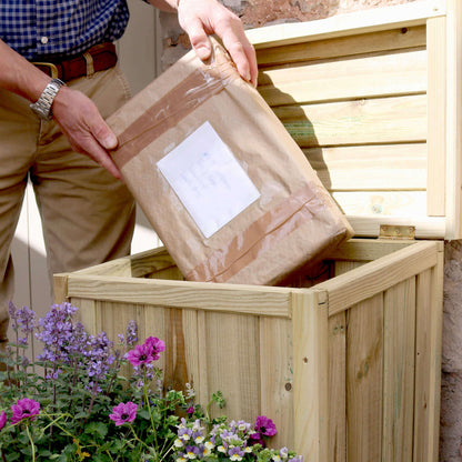 Parcel Storage with Planter Disguise