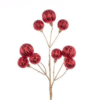 Bauble Spray 51cm Red