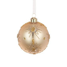 GLASS Agnete Bauble 8cm Gold