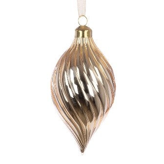 GLASS Arlette Finial 12cm Gold