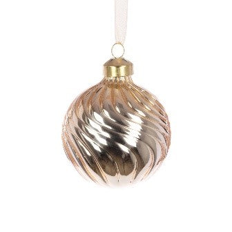GLASS Arlette Bauble 8cm Gold