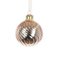 GLASS Arlette Bauble 8cm Gold