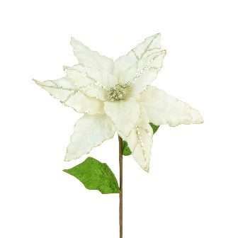 Lux Velvet Poinsettia 60cm