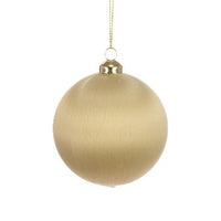 Silk Bauble 8cm Gold