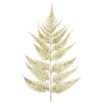 Sparkle Leather Fern Leaf 55cm