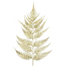 Sparkle Leather Fern Leaf 55cm