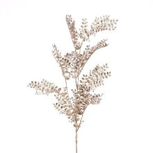 Metallic Delicate Leaf Spray
