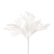 Glitter Leaf Spray 40cm White