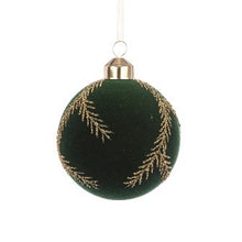 GLASS Haley Bauble 8cm Green