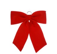 60cm red velvet bow
