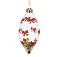 GLASS Bows Finial 12cm