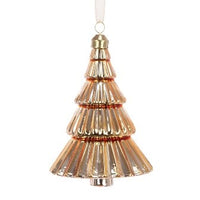 GLASS Tree Hanger 14cm Gold