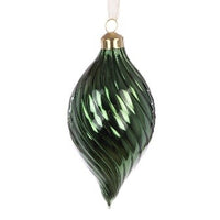 GLASS Arlette Finial 12cm Green