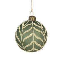 GLASS Noa Bauble 8cm Green