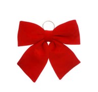 34cm red velvet bow