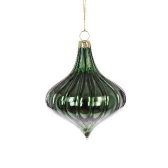 GLASS Danette Onion 9cm Green