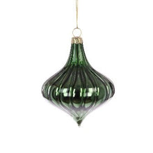 GLASS Danette Onion 9cm Green