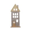 45cm grey wash wooden nordic house